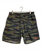 SUPREMEシュプリーム）の古着「23SS Nylon Water Short / タイガーカモサーフショーツ」｜ブラック×グリーン