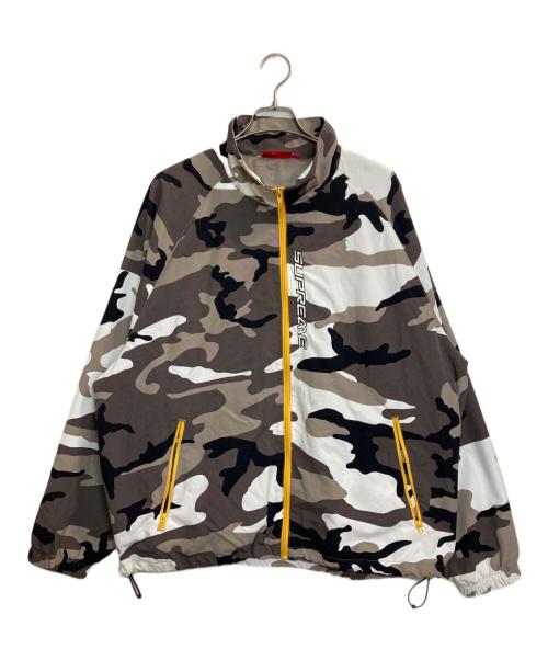 SUPREME（シュプリーム）SUPREME (シュプリーム) 25SS Contrast Zip Track Jacket / コントラストジップトラックジャケット グレー×ホワイト サイズ:ＸＬの古着・服飾アイテム