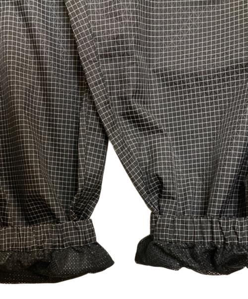 FAT（エフエーティー）FAT (エフエーティー) X-WINDY / SPECTRAファイバーXグリッドリップストップトラックパンツ ブラック×ホワイト サイズ:FATの古着・服飾アイテム