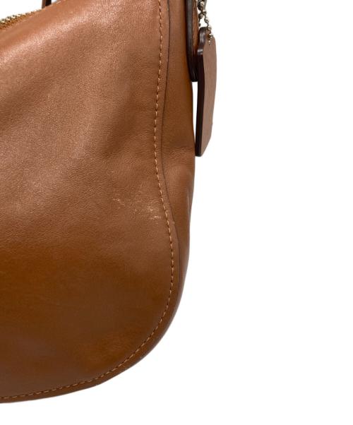 COACH（コーチ）COACH (コーチ) レザーショルダーバッグ ブラウンの古着・服飾アイテム