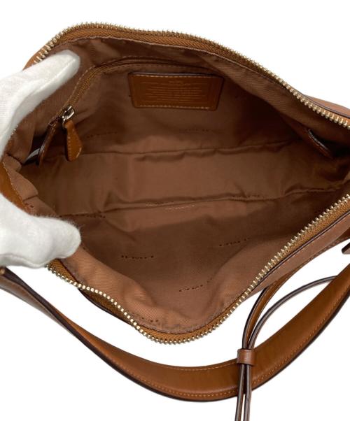 COACH（コーチ）COACH (コーチ) レザーショルダーバッグ ブラウンの古着・服飾アイテム