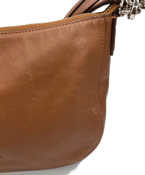 COACH（コーチ）COACH (コーチ) レザーショルダーバッグ ブラウンの古着・服飾アイテム