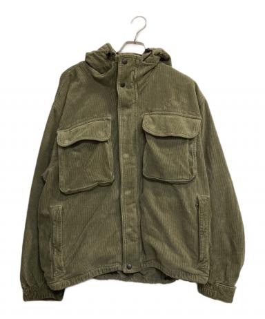Keboz スタジャン グリーン/ブラウン M 中古・古着通販】KEBOZ (ケボズ) WASHED CORDUROY HOODED JACKET