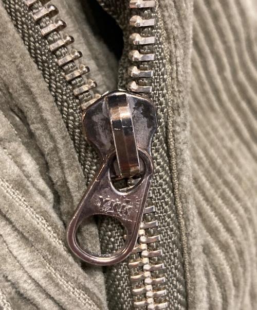 KEBOZ（ケボズ）KEBOZ (ケボズ) WASHED CORDUROY HOODED JACKET グリーン サイズ:Ｍの古着・服飾アイテム