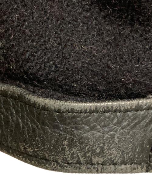 Roots（ルーツ）Roots (ルーツ) レザー切替スタジャン ブラック×ネイビー サイズ:ＸＬの古着・服飾アイテム