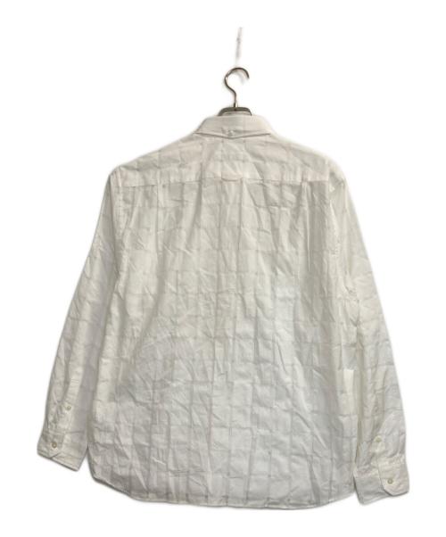 SOPHNET.（ソフネット）SOPHNET. (ソフネット) SHEER CHECK B.D SHIRT ホワイト サイズ:Ｌの古着・服飾アイテム