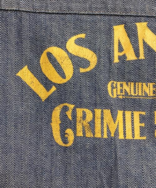 THE CRIMIE（ザ クライミー）THE CRIMIE (ザ クライミー) 半袖ジップシャツ ブルー サイズ:Mの古着・服飾アイテム