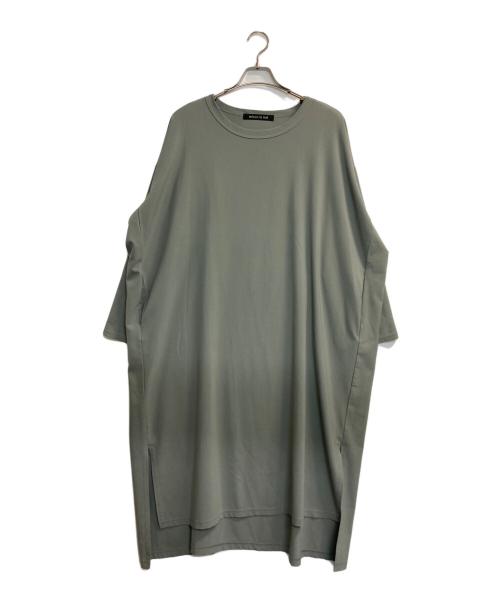 mizuiro-ind（ミズイロインド）mizuiro-ind (ミズイロインド) ワイドカットソーワンピース グリーン サイズ:-の古着・服飾アイテム
