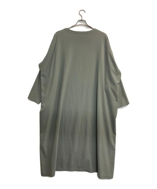 mizuiro-ind（ミズイロインド）mizuiro-ind (ミズイロインド) ワイドカットソーワンピース グリーン サイズ:-の古着・服飾アイテム