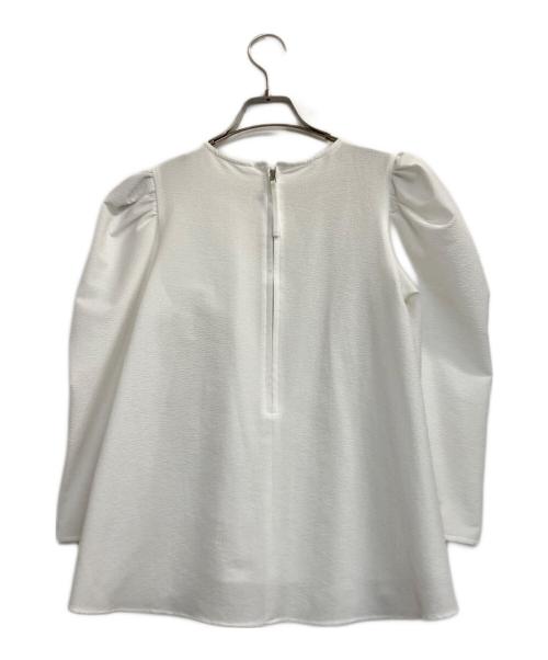 Bluelea（ブルレア）BLUELEA (ブルレア) Puff sleeve blouse/パフスリーブブラウス ホワイト サイズ:FREEの古着・服飾アイテム