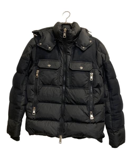 MONCLER（モンクレール）MONCLER (モンクレール) DIMIER/ウール切替ダウンジャケット ブラック サイズ:1の古着・服飾アイテム