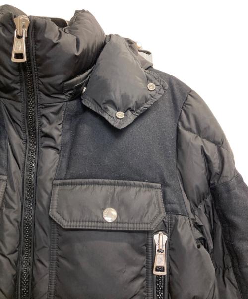 MONCLER（モンクレール）MONCLER (モンクレール) DIMIER/ウール切替ダウンジャケット ブラック サイズ:1の古着・服飾アイテム