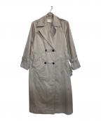 icBアイシービー）の古着「メモリーストレッチタフタ トレンチコート」｜グレー