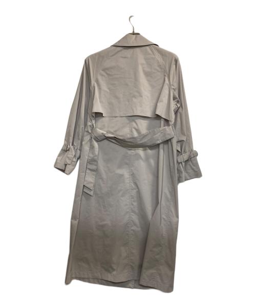 icB（アイシービー）icB (アイシービー) メモリーストレッチタフタ トレンチコート グレー サイズ:4の古着・服飾アイテム