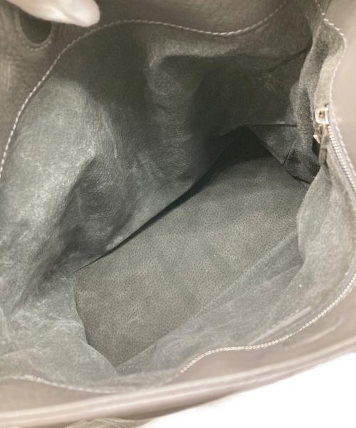 HIROFU（ヒロフ）HIROFU (ヒロフ) ヴィータ レザーハンドバッグ グレーの古着・服飾アイテム