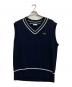 LACOSTE（ラコステ）の古着「コットンポリニットチルデンベスト」｜ネイビー