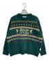 Disney SERIES CREATED by MUS（ディズニーシリーズ・クリエイテッド・バイ・エムユーエス）の古着「MD OT FAIR ISLE KN トップス / ティンク」｜グリーン
