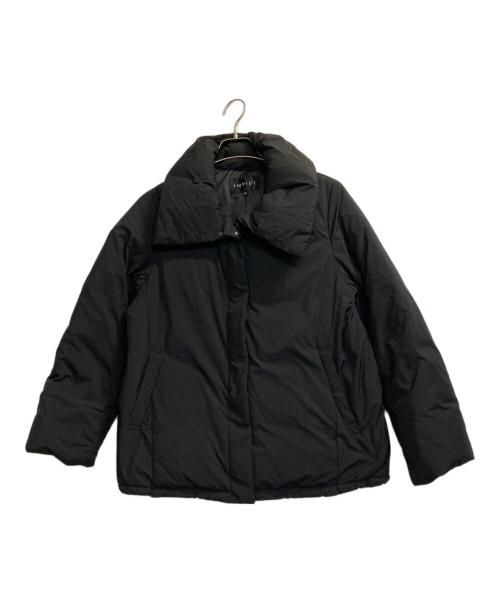 INDIVI（インディヴィ）INDIVI (インディヴィ) ステッチレス ショートダウンコート ブラック サイズ:40の古着・服飾アイテム