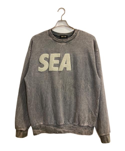 WIND AND SEA（ウィンダンシー）WIND AND SEA (ウィンダンシー) Sea Chenille EMB Sulfur Crew Neck グレー サイズ:XLの古着・服飾アイテム