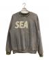 WIND AND SEA（ウィンダンシー）の古着「Sea Chenille EMB Sulfur Crew Neck」｜グレー