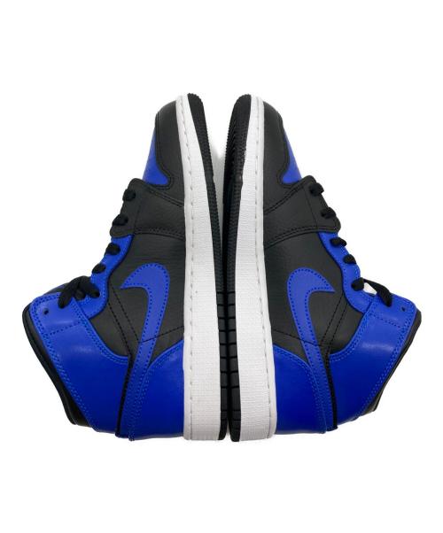 NIKE（ナイキ）NIKE (ナイキ) AIR JORDAN 1 MID ブルー×ブラック サイズ:US4Yの古着・服飾アイテム