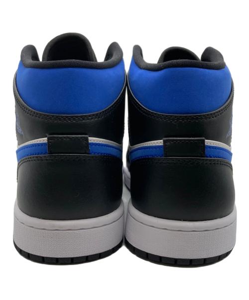 NIKE（ナイキ）NIKE (ナイキ) AIR JORDAN 1 MID ブラック×ブルー サイズ:27㎝の古着・服飾アイテム