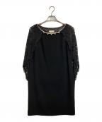 GRACE CLASSグレースクラス）の古着「ビジューノースリーブワンピース」｜ブラック