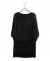 GRACE CLASS (グレースクラス) ビジューノースリーブワンピース ブラック サイズ:36：6000円