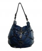 DIESELディーゼル）の古着「レザーハーネスデニムトートバッグ」｜インディゴ