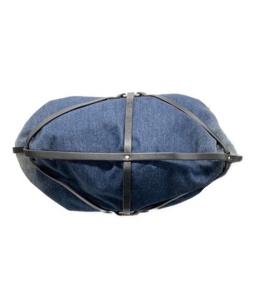 DIESEL（ディーゼル）DIESEL (ディーゼル) レザーハーネスデニムトートバッグ インディゴの古着・服飾アイテム