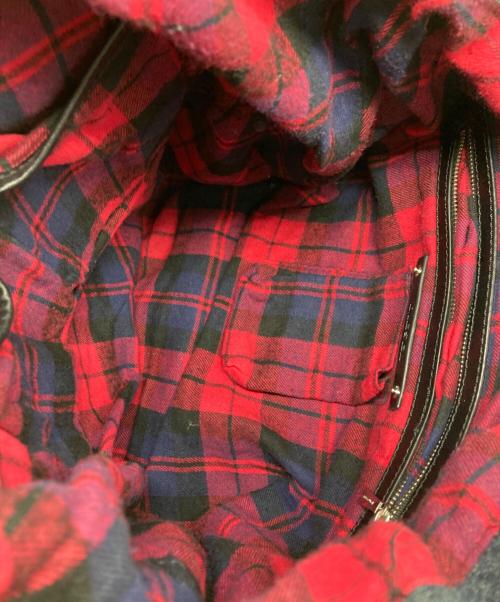 DIESEL（ディーゼル）DIESEL (ディーゼル) レザーハーネスデニムトートバッグ インディゴの古着・服飾アイテム