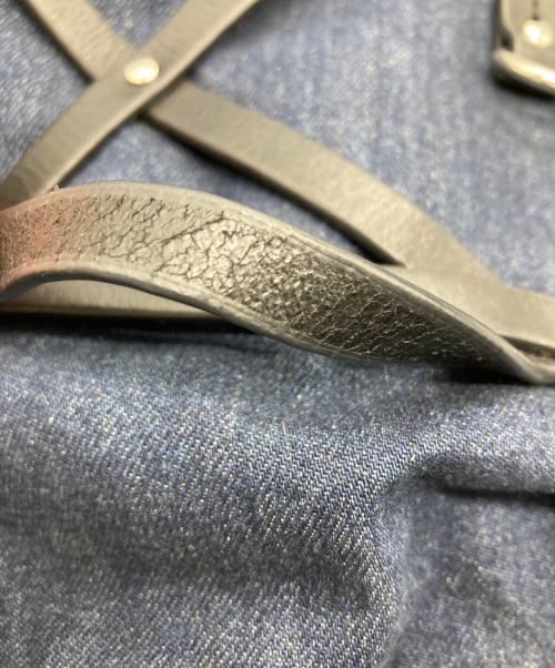 DIESEL（ディーゼル）DIESEL (ディーゼル) レザーハーネスデニムトートバッグ インディゴの古着・服飾アイテム