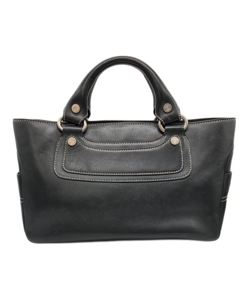 CELINE（セリーヌ）CELINE (セリーヌ) ブギー / レザーハンドバッグ ブラックの古着・服飾アイテム