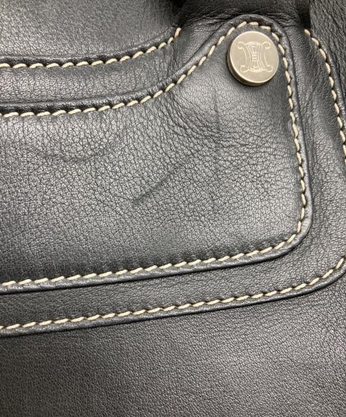 CELINE（セリーヌ）CELINE (セリーヌ) ブギー / レザーハンドバッグ ブラックの古着・服飾アイテム