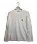 MAISON KITSUNE（メゾンキツネ）の古着「FOX HEAD PATCH REGULAR LONG-SLEEVED TEE-SHIRT/フォックスヘッドロゴ ロンT」｜ホワイト