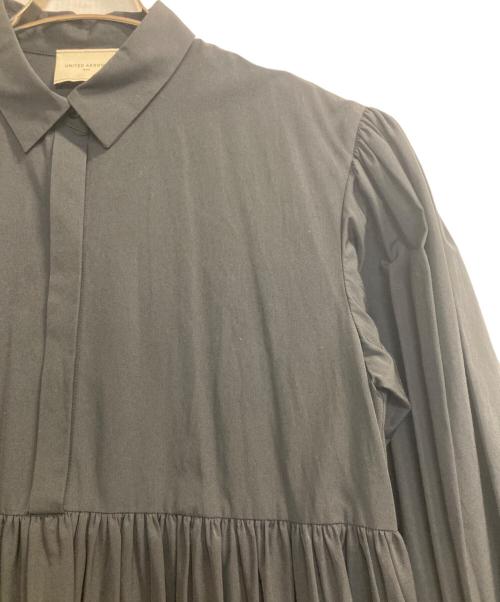 UNITED ARROWS TOKYO（ユナイテッドアローズトウキョウ）UNITED ARROWS TOKYO (ユナイテッドアローズトウキョウ) バルーンスリーブロングワンピース ブラック サイズ:38の古着・服飾アイテム