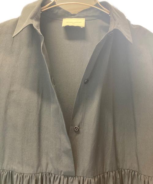 UNITED ARROWS TOKYO（ユナイテッドアローズトウキョウ）UNITED ARROWS TOKYO (ユナイテッドアローズトウキョウ) バルーンスリーブロングワンピース ブラック サイズ:38の古着・服飾アイテム