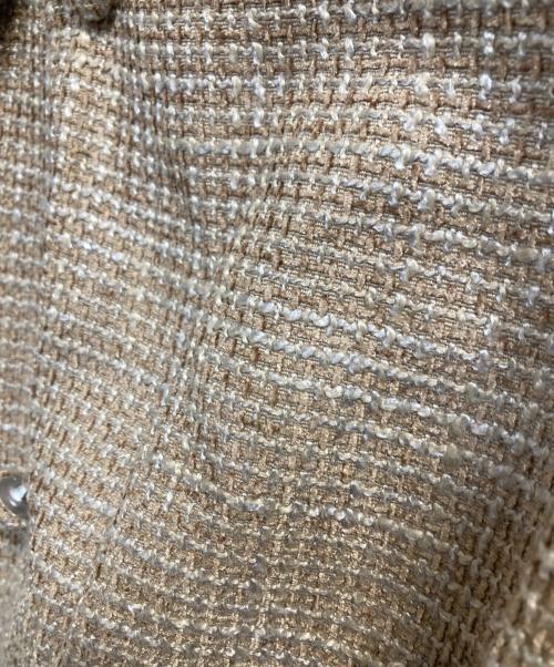 darich（ダーリッチ）Darich (ダーリッチ) プリーツドッキングツイードミニワンピース ベージュ サイズ:FREE-Lの古着・服飾アイテム