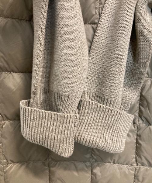 TAION（タイオン）TAION (タイオン) ニット切替ダウンジャケット ベージュ サイズ:Sの古着・服飾アイテム
