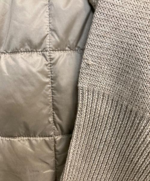 TAION（タイオン）TAION (タイオン) ニット切替ダウンジャケット ベージュ サイズ:Sの古着・服飾アイテム