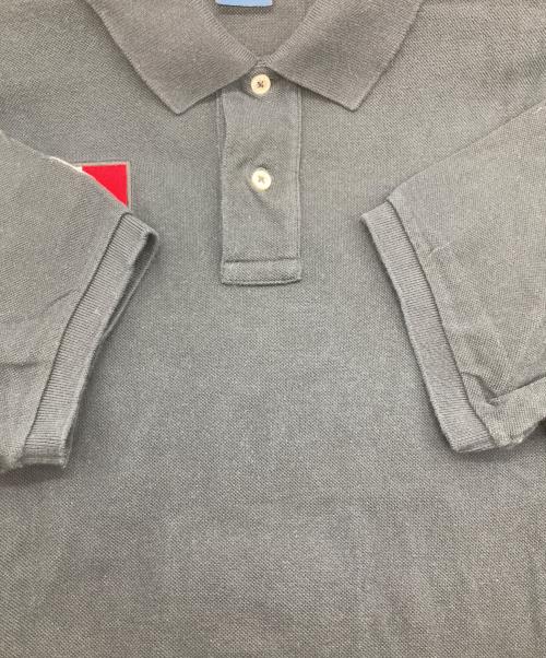 POLO RALPH LAUREN（ポロ・ラルフローレン）POLO RALPH LAUREN (ポロ・ラルフローレン) ビッグワッペンポロシャツ ブラック サイズ:ＬＬの古着・服飾アイテム