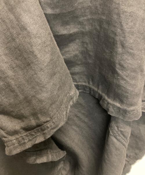 ARMEN（アーメン）ARMEN (アーメン) リネンエプロンワンピース ブラック サイズ:1の古着・服飾アイテム