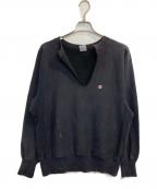 Champion REVERSE WEAVEチャンピオン リバース ウィーブ）の古着「フロントカットオフスキッパースウェット」｜ネイビー
