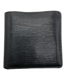 LOUIS VUITTON（ルイ ヴィトン）の古着「ポルトフォイユ・マルコ/コンパクトウォレット」｜ブラック