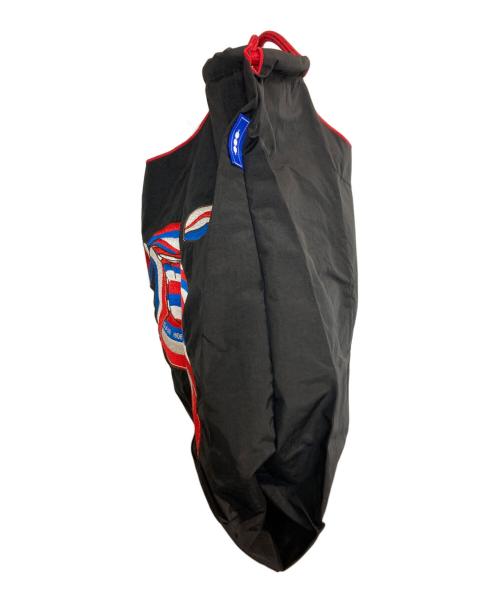 BALL & CHAIN（ボールアンドチェーン）BALL & CHAIN (ボールアンドチェーン) スカーフ柄トートバッグ ブラックの古着・服飾アイテム