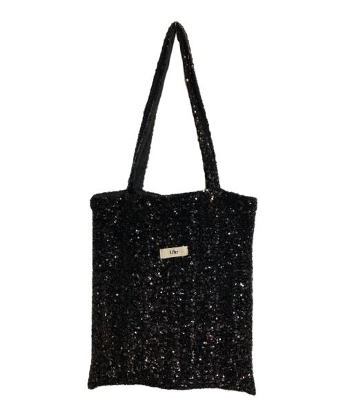 Uhr（ウーア）Uhr (ウーア) スパンコールトートバッグ ブラックの古着・服飾アイテム