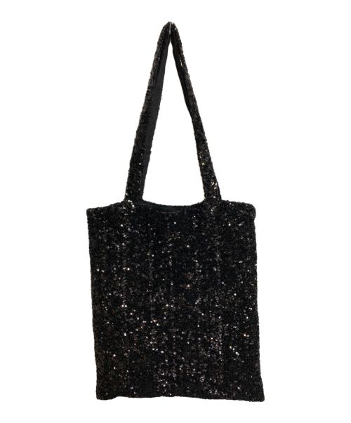 Uhr（ウーア）Uhr (ウーア) スパンコールトートバッグ ブラックの古着・服飾アイテム