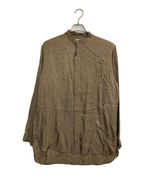 SUZUKI TAKAYUKI（スズキタカユキ）SUZUKI TAKAYUKI (スズキタカユキ) キュプラシャツ ベージュ サイズ:1の古着・服飾アイテム