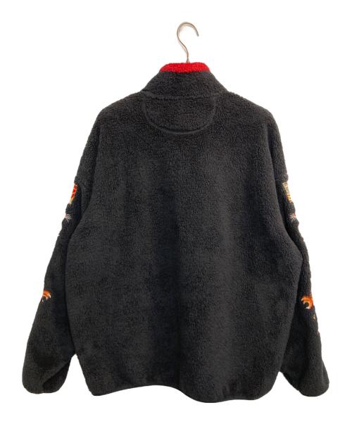 doublet（ダブレット）doublet (ダブレット) POLYESTER FLEECE HALF ZIP PULLOVER / 袖刺繍フリースハーフジッププルオーバー ブラック サイズ:Ⅼの古着・服飾アイテム