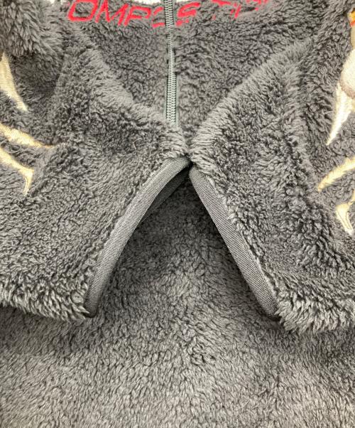 doublet（ダブレット）doublet (ダブレット) POLYESTER FLEECE HALF ZIP PULLOVER / 袖刺繍フリースハーフジッププルオーバー ブラック サイズ:Ⅼの古着・服飾アイテム